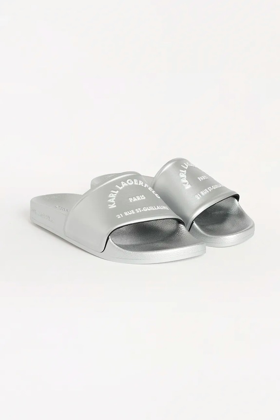 Šľapky Karl Lagerfeld KONDO 2.0 KL80908A.VSL strieborná SS25