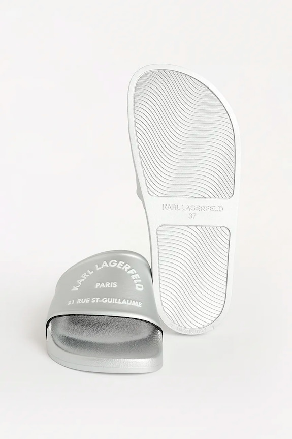 Šľapky Karl Lagerfeld KONDO 2.0 KL80908A.VSL strieborná