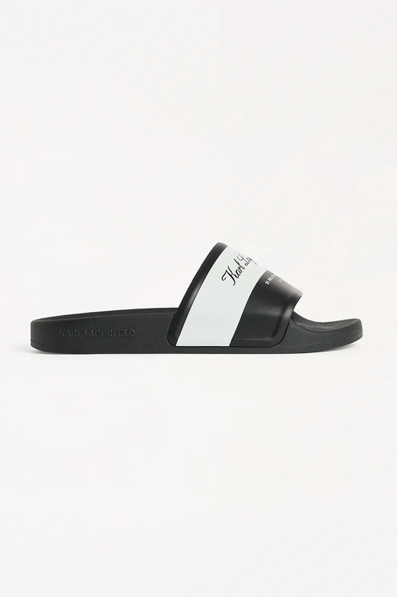 Šľapky Karl Lagerfeld KONDO 2.0 plochý čierna KL80923.V01