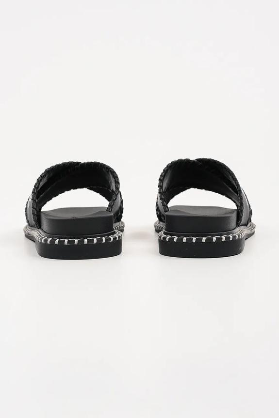 Obuwie Karl Lagerfeld klapki skórzane KLEO KL81372.000 czarny