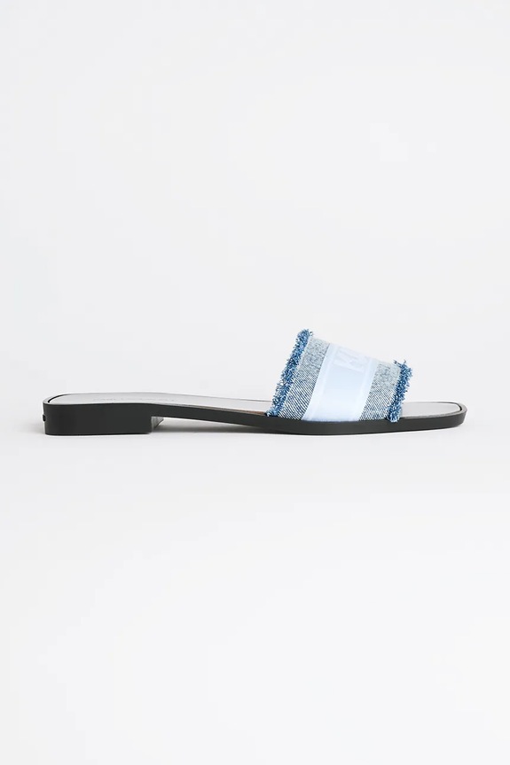 Παντόφλες Karl Lagerfeld SKOOT II συνθετικό μπλε KL80411.DLB