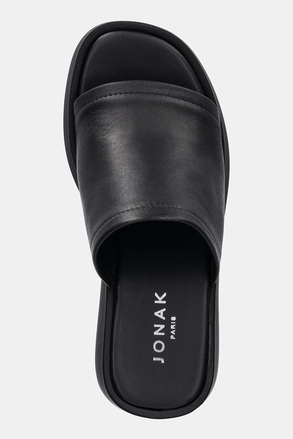 Jonak slapi de piele EUGENE negru 3600041
