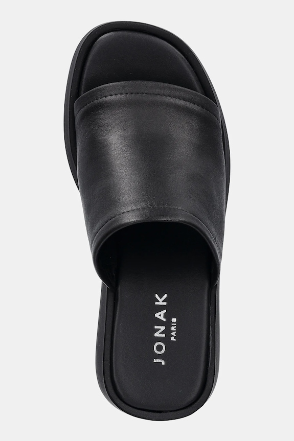 Jonak slapi de piele EUGENE negru 3600041