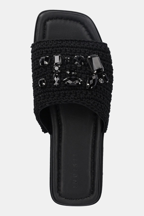 Inuikii papucs Woven Strap Stones fekete 1004.003.0601.000