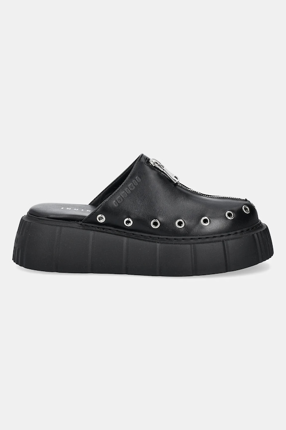 Δερμάτινες παντόφλες Inuikii Matilda Mule 1001.017.0011.000 μαύρο SS25