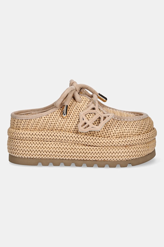 Naked Wolfe papuci Blizzard Blizzard.Weave.Rafia bej SS26