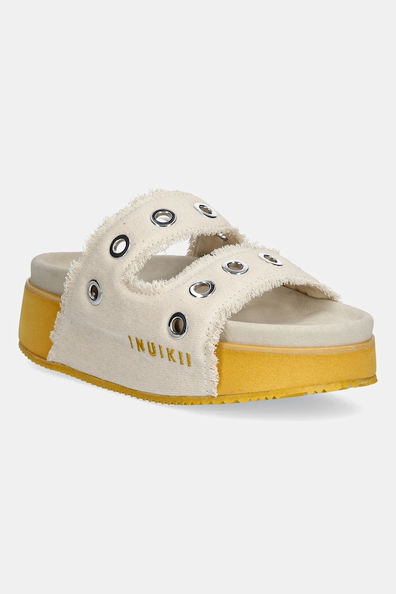 Inuikii ciabatte slide platform beige 1004.005.0141.111