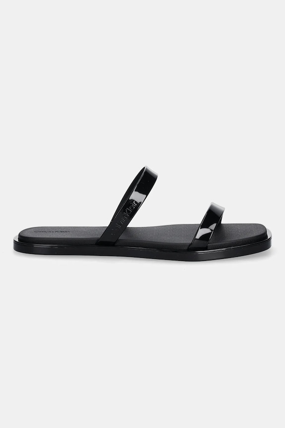 Pantofle Calvin Klein DOUBLE BAR SLIDE - JELLY HW0HW02417 černá SS25