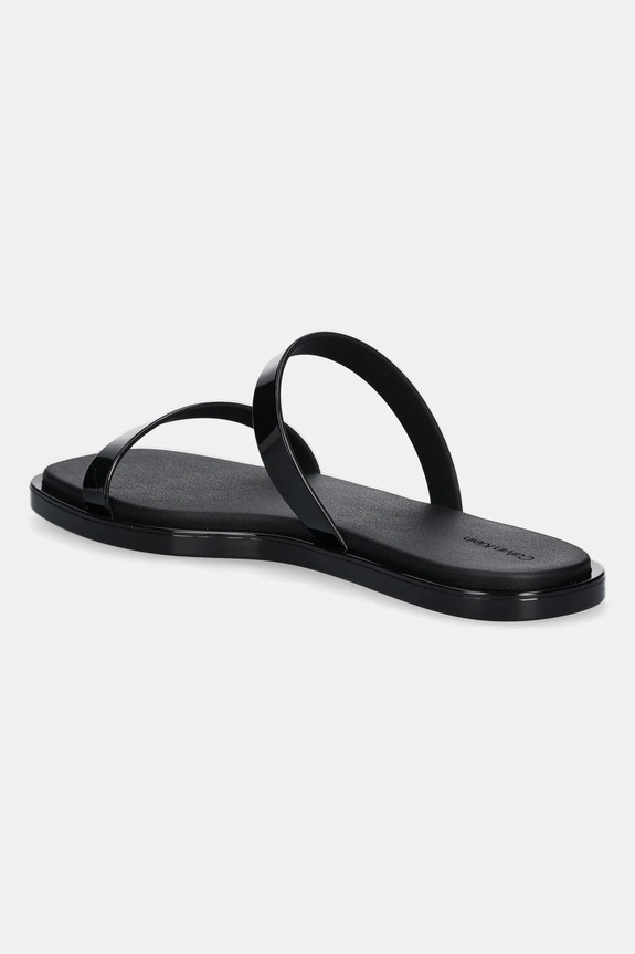 Boty Pantofle Calvin Klein DOUBLE BAR SLIDE - JELLY HW0HW02417 černá