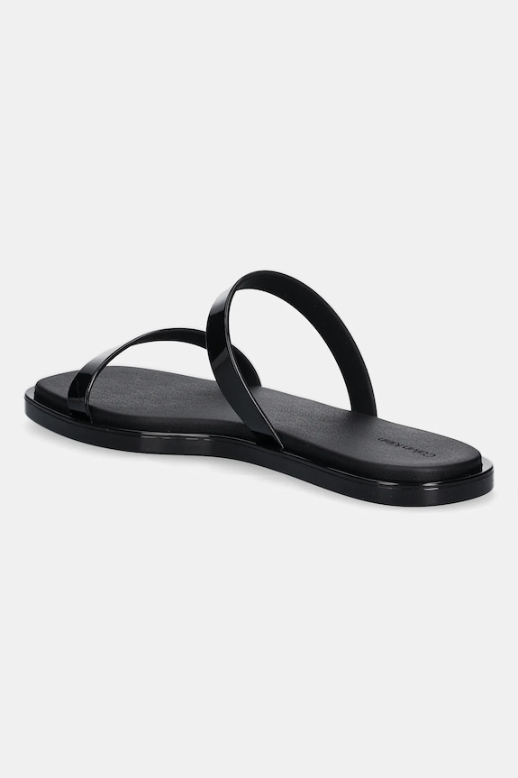 Boty Pantofle Calvin Klein DOUBLE BAR SLIDE - JELLY HW0HW02417 černá