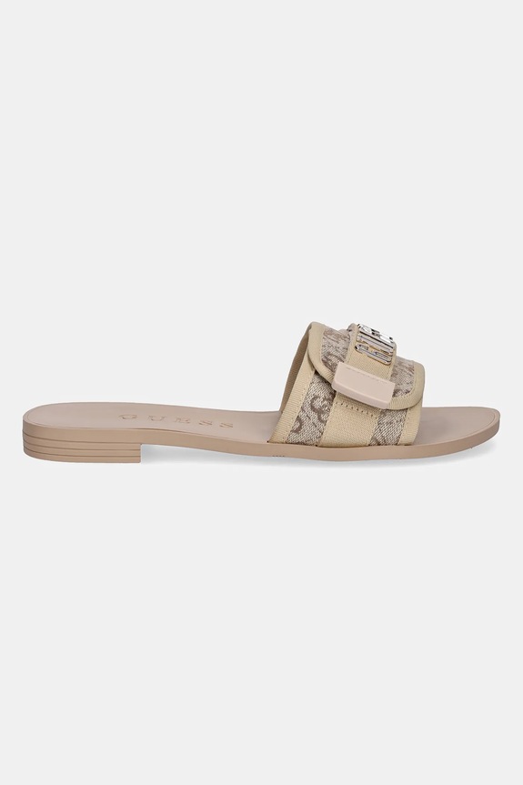 Guess klapki ELYZE4 FLJELY.LEL19.GOLD beżowy SS26