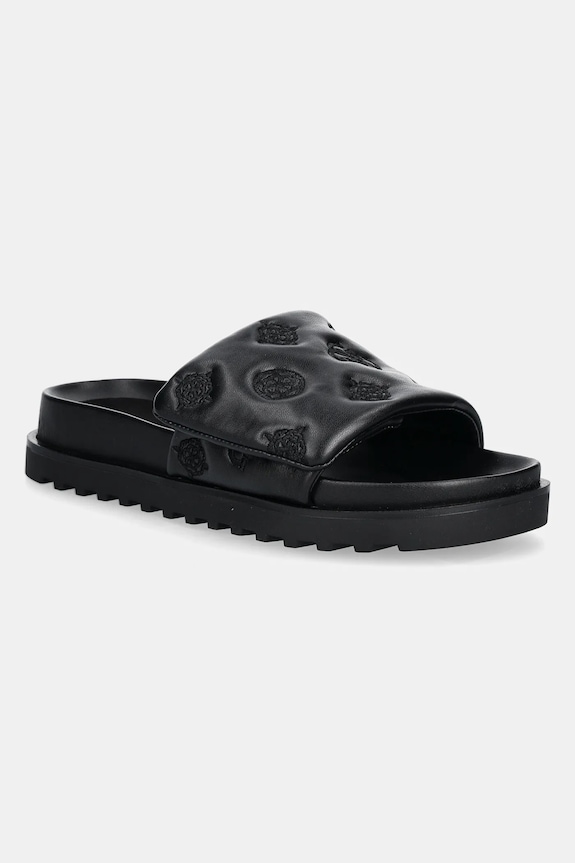 Guess papuci FABIO2 imitatie de piele negru FLJFA2.ELE19.BLACK