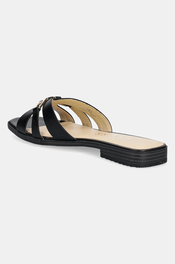Obuwie Guess klapki skórzane REALLA FLJRLL.LEA19.BLACK czarny