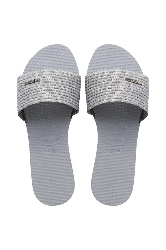 Παντόφλες Havaianas YOU MALTA METALLIC συνθετικό γκρί 4147312.3498