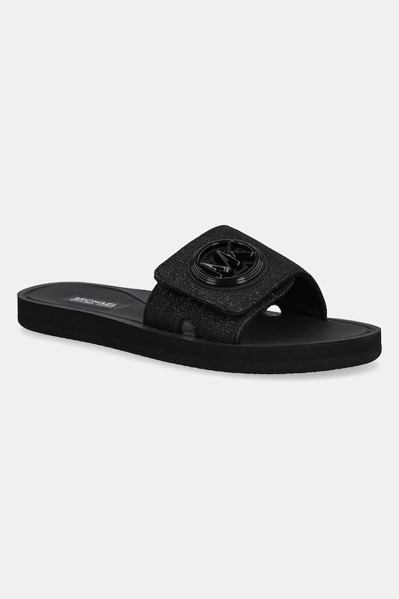Pantofle MICHAEL Michael Kors MK Charm bez podpatku černá 40S4MKFA1D.001