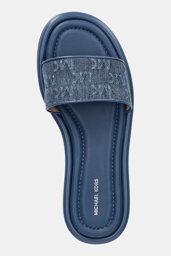 Šľapky MICHAEL Michael Kors Dana modrá 40S5DNFS1D.423