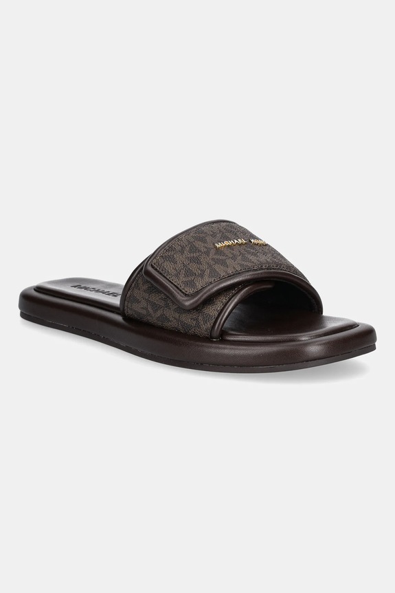 Pantofle MICHAEL Michael Kors Suki bez podpatku hnědá 40S5SKFA1B.200