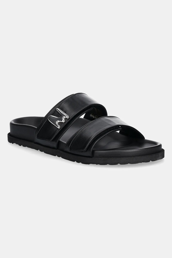 Kožené šľapky MSGM usňová koža čierna 3841MDS455.974.99