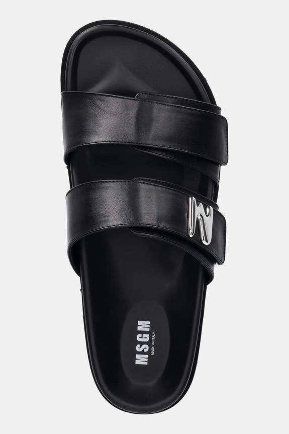 Kožené šľapky MSGM čierna 3841MDS455.974.99