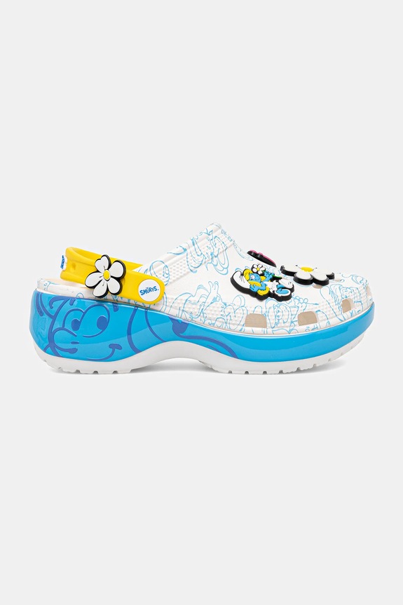 Obuwie Crocs klapki Smurfs Platform Clog W 210822.90H multicolor