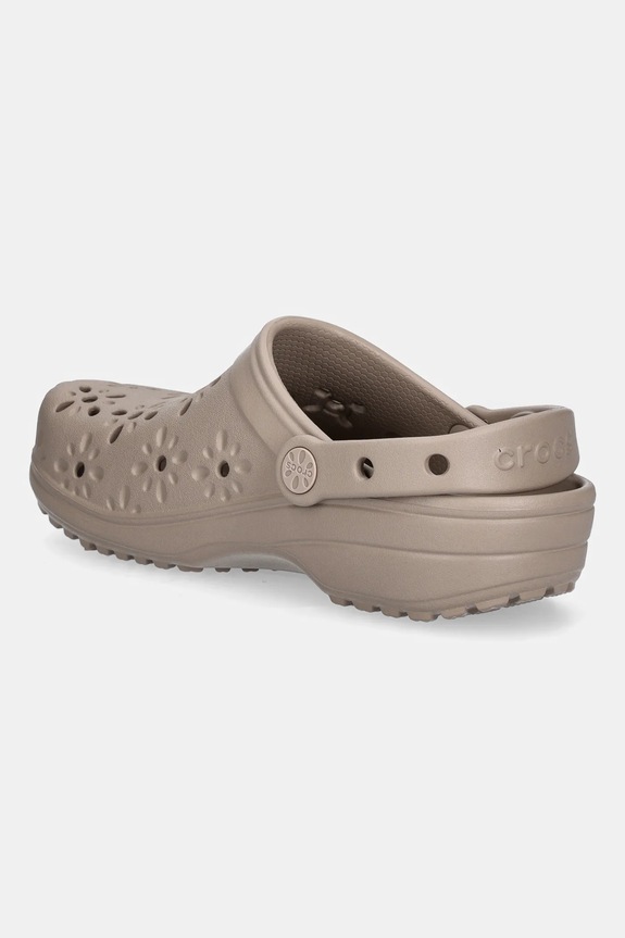 Obuwie Crocs klapki Classic Floral Cut Out Clog 210927.214 brązowy