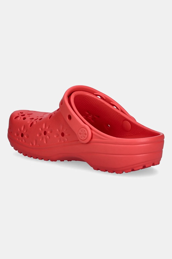 Boty Pantofle Crocs Classic Floral Cut Out Clog 210927.6ZR červená