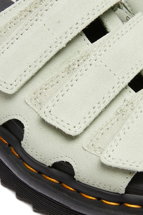 Obuća Natikače od brušene kože Dr. Martens Raine DM40521300 zelena