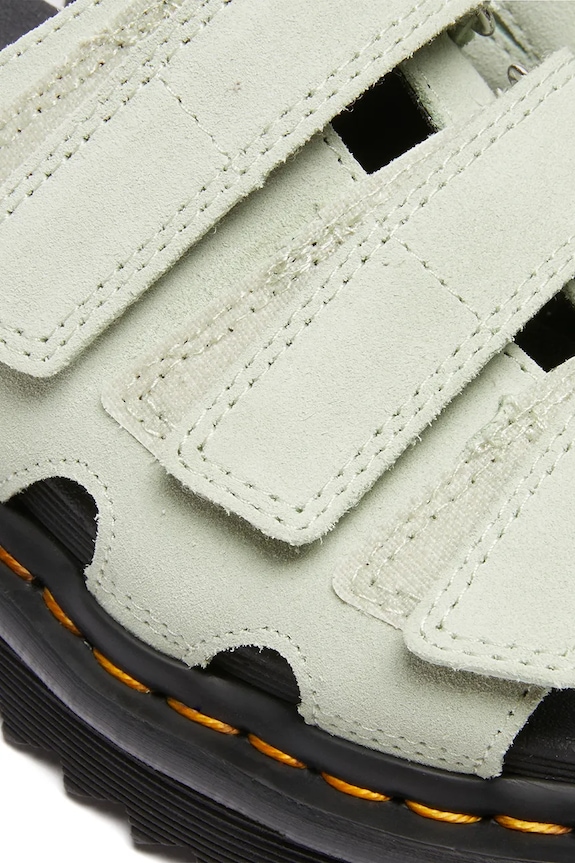 Obuća Natikače od brušene kože Dr. Martens Raine DM40521300 zelena