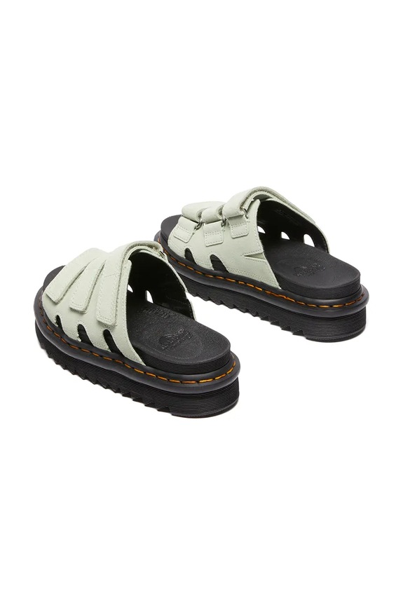 Natikače od brušene kože Dr. Martens Raine DM40521300 zelena