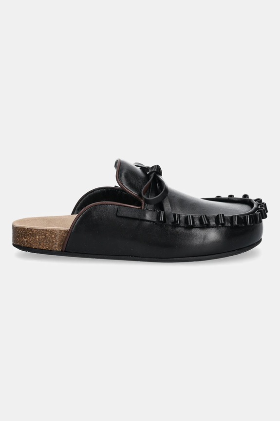 JW Anderson klapki Ruffle Loafer LF0069.LA0323.999 czarny SS25