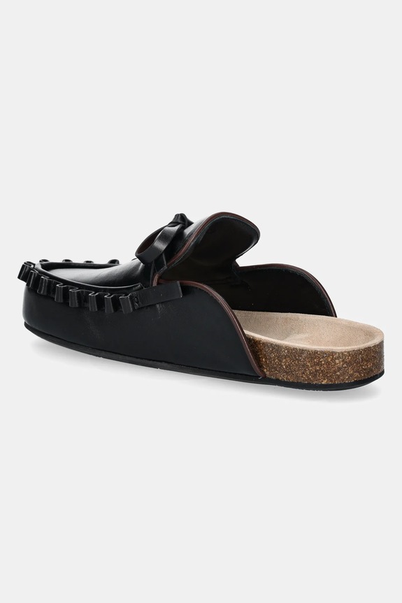 Obuwie JW Anderson klapki Ruffle Loafer LF0069.LA0323.999 czarny