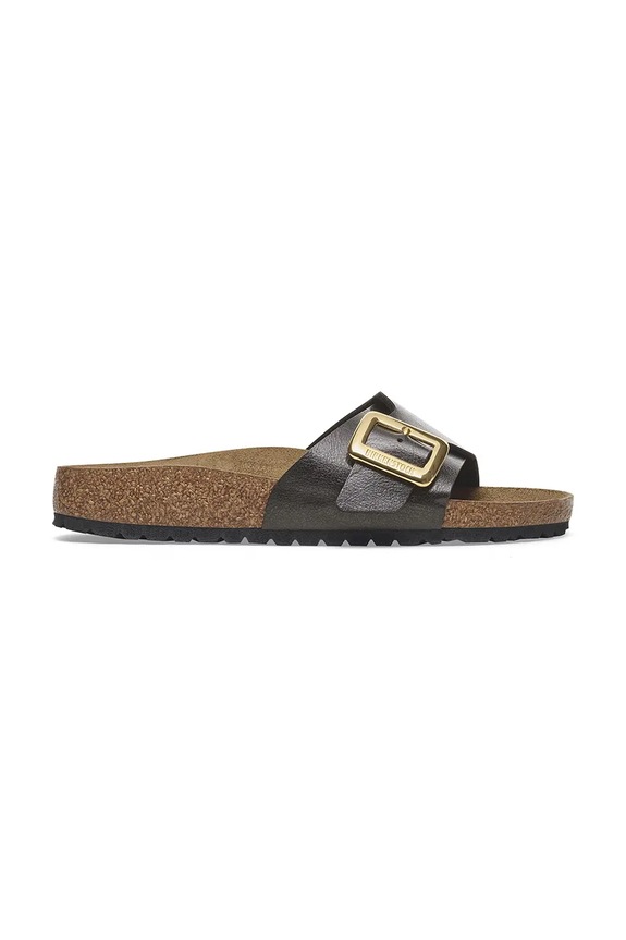 Birkenstock klapki Catalina Graceful Cushion Buckle syntetyczny czarny 1029481