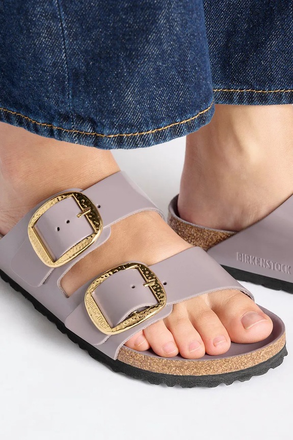 Birkenstock bőr papucs Arizona Hammered Buckle 1029784