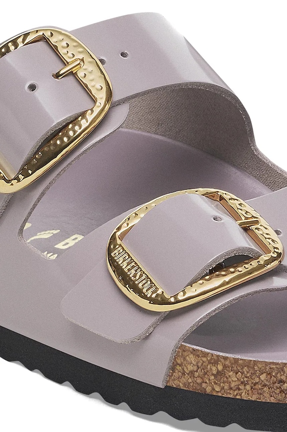 Obuv Kožené šľapky Birkenstock Arizona Hammered Buckle 1029762 fialová