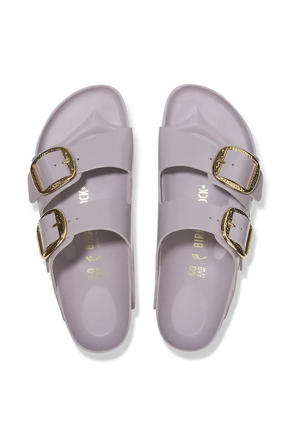 Kožené šľapky Birkenstock Arizona Hammered Buckle 1029762 fialová