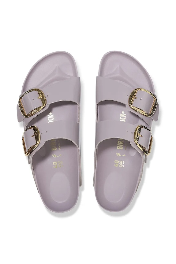 Kožené šľapky Birkenstock Arizona Hammered Buckle 1029762 fialová