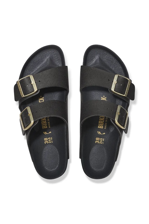 Cipők Birkenstock papucs Arizona Saffiano Iridescent 1029493 fekete