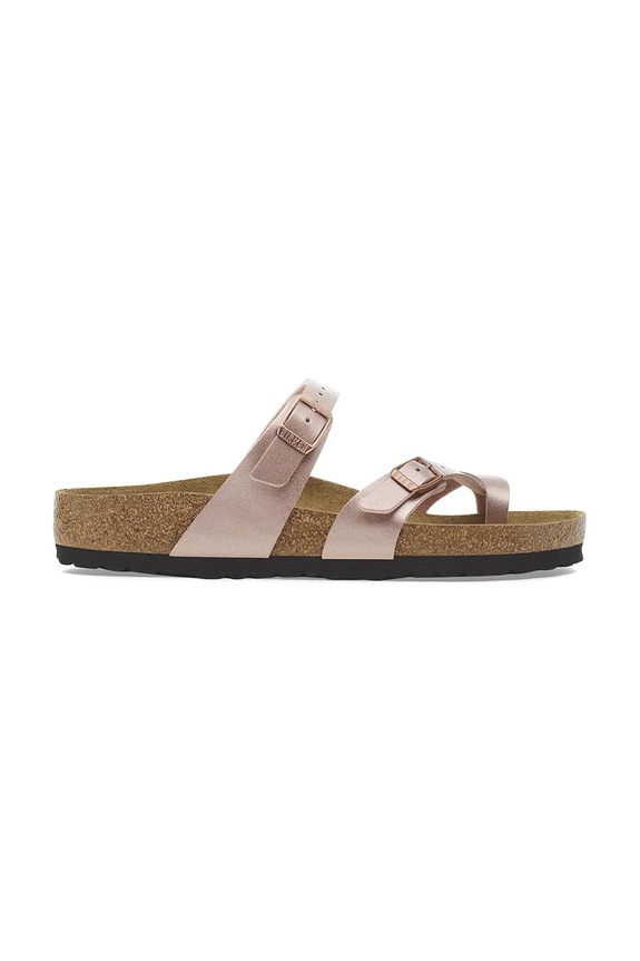 Birkenstock klapki Mayari imitacja skóry licowej różowy 1029817