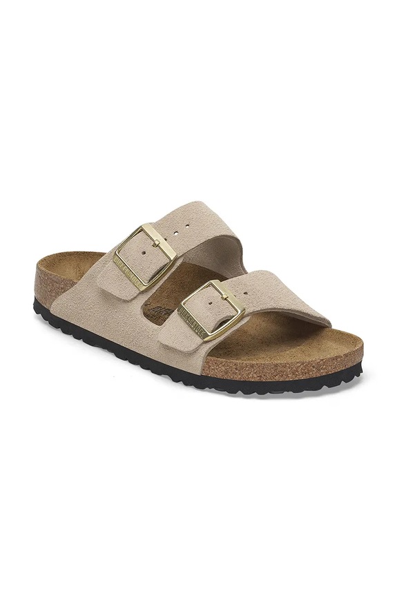 Birkenstock ciabatte slide in camoscio Arizona 1029260 beige SS26