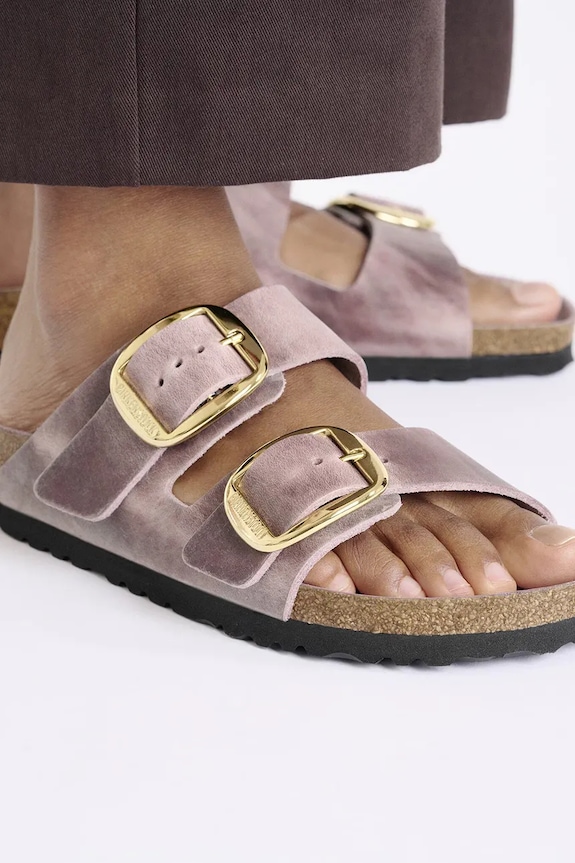 Кожаные шлепанцы Birkenstock Arizona Big Buckle 1029267