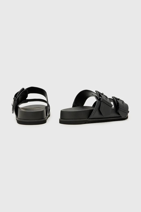 Obuv Kožené šľapky AllSaints Sian Sandal W034FC.BLK čierna