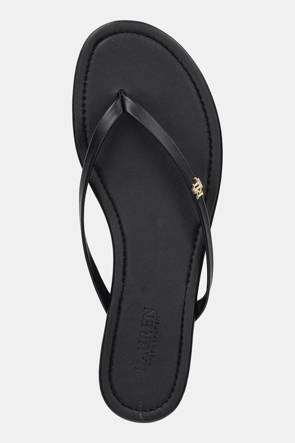 Scarpe Lauren Ralph Lauren infradito in pelle Raquel 802953931001.001 nero