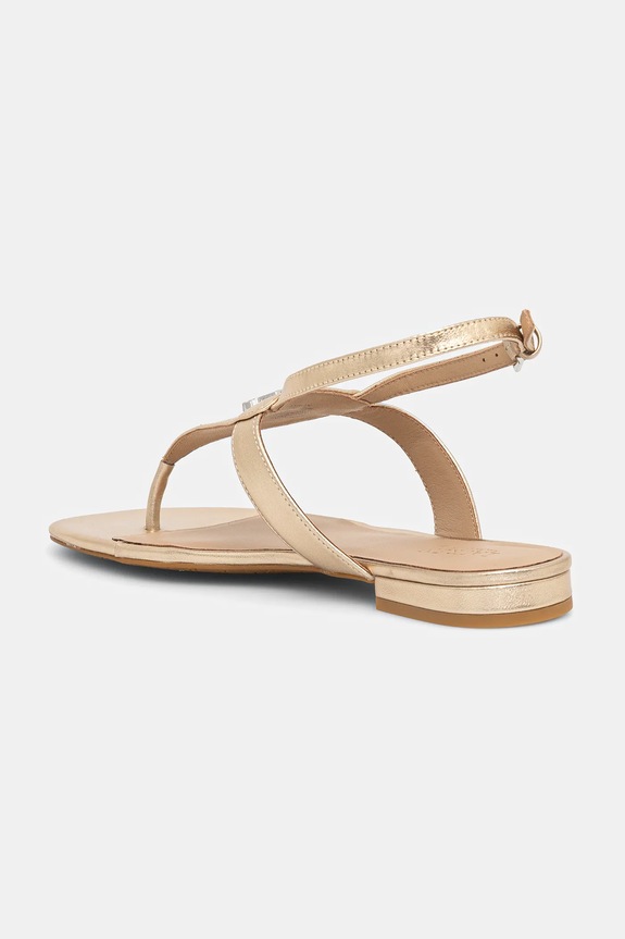 Παπούτσια Δερμάτινα σανδάλια Lauren Ralph Lauren Everley 802970532001.040 χρυσαφί