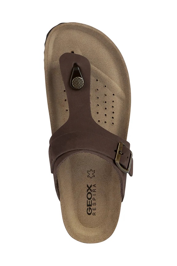 Вьетнамки из нубука Geox D BRIONIA D35LSK.00032.C6009 коричневый