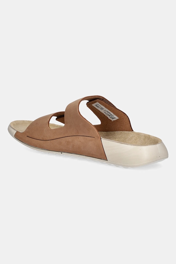 Παπούτσια Nubuck παντόφλες Ecco Nd Cozmo 2 Strap Flat 206823.02291 καφέ