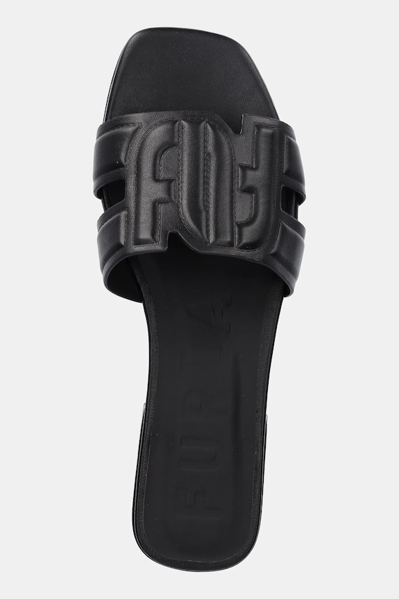 Kožené pantofle Furla Summer Mule černá YJ34SUM.X30000.O6000