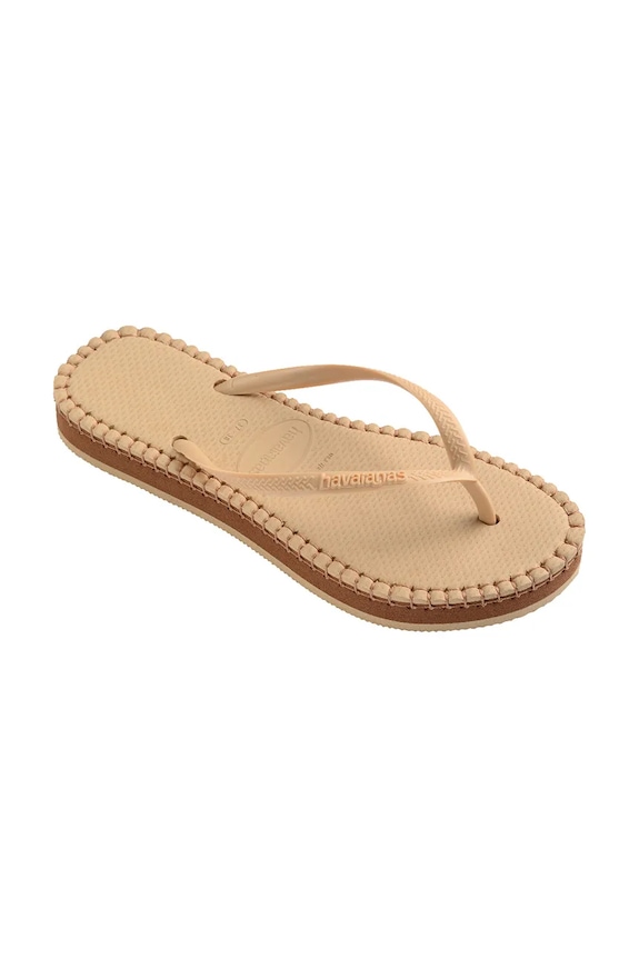 Boty Žabky Havaianas SLIM FLATFORM 4149928.8858 béžová