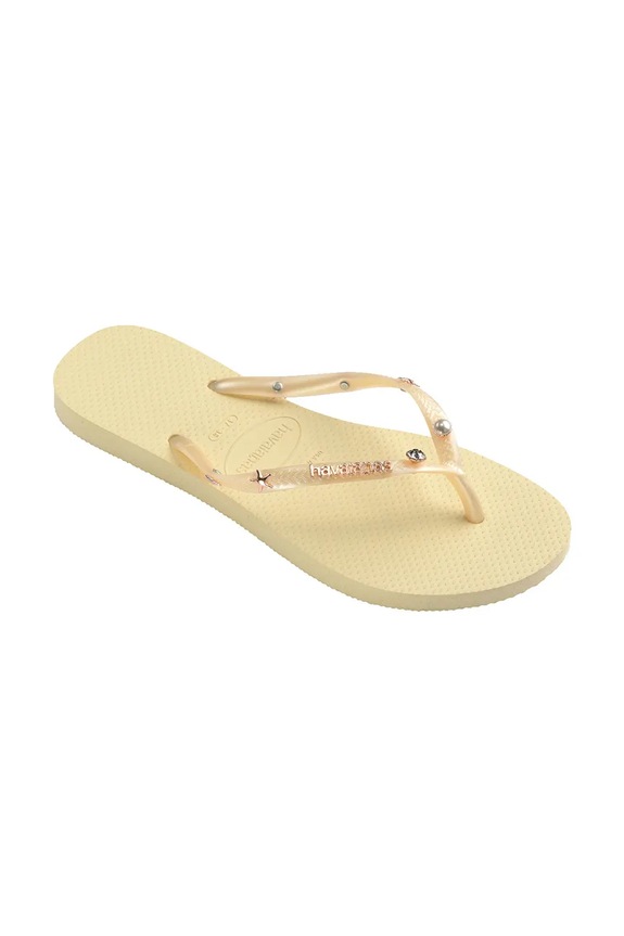 Obuwie Havaianas klapki SLIM LUXURY AQUA 4149965.9256 żółty