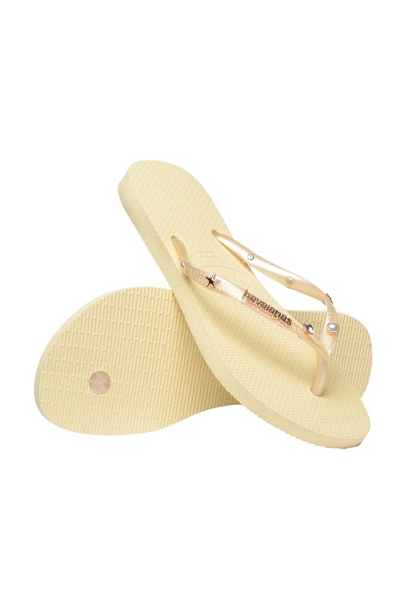 Havaianas klapki SLIM LUXURY AQUA żółty 4149965.9256