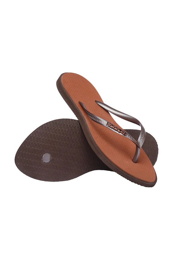 Вьетнамки Havaianas SLIM POINT коричневый 4149584.0727